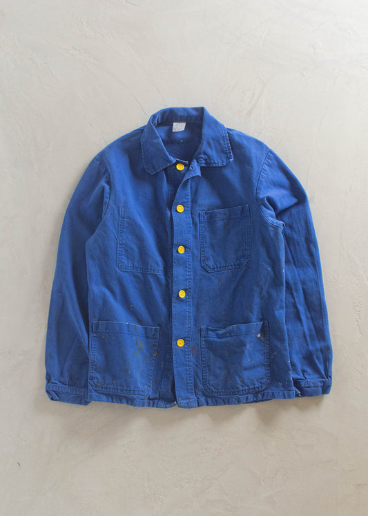 1980s French Workwear Chore Jacket Size XS/S