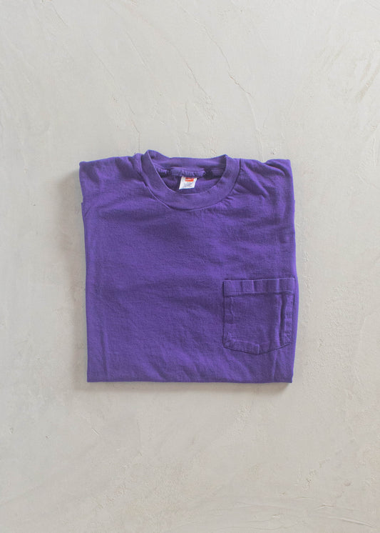 1980s Hanes Selvedge Pocket T-Shirt Size S/M