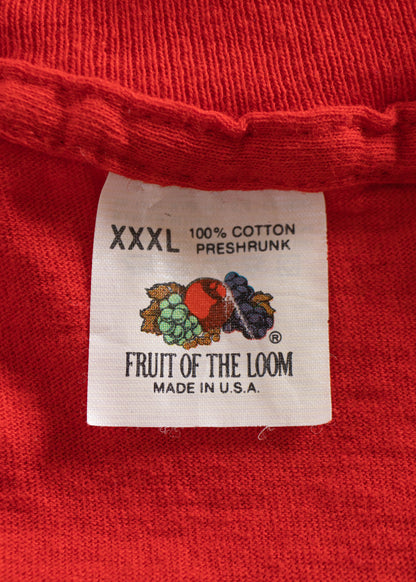 1980s Fruit of the Loom Selvedge Pocket T-Shirt Size L/XL