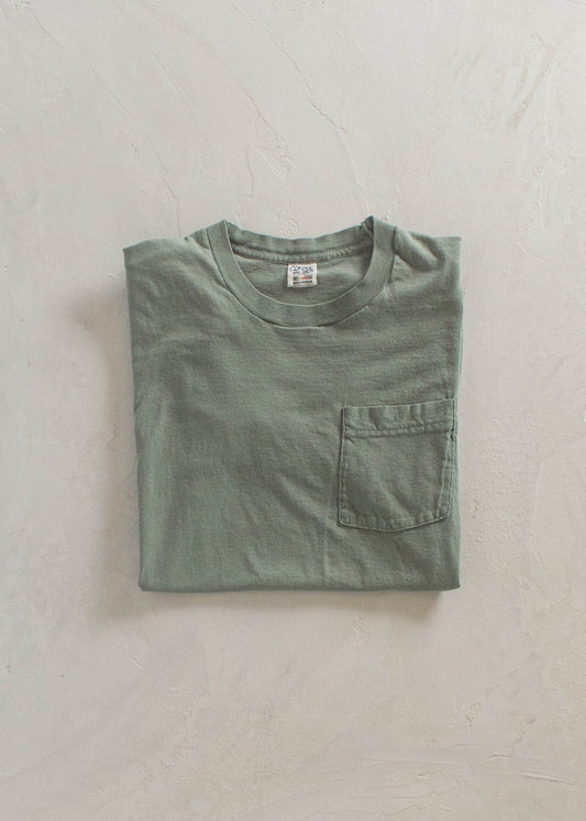 1980s Fruit of the Loom Selvedge Pocket T-Shirt Size S/M