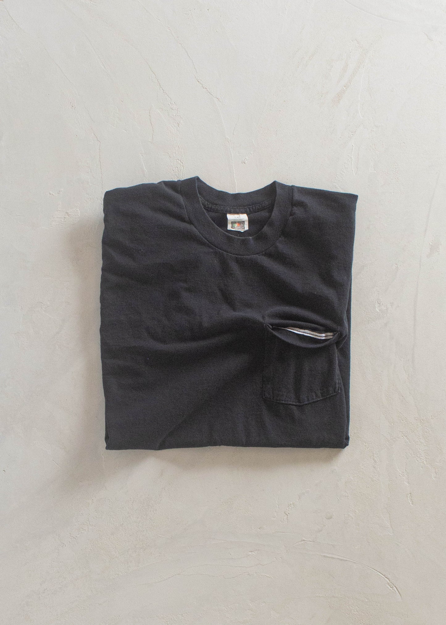 1980s Fruit of the Loom Selvedge Pocket T-Shirt Size M/L