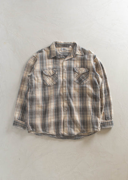 1980s OshKosh Cotton Flannel Button Up Shirt Size XL/2XL