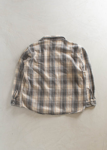 1980s OshKosh Cotton Flannel Button Up Shirt Size XL/2XL