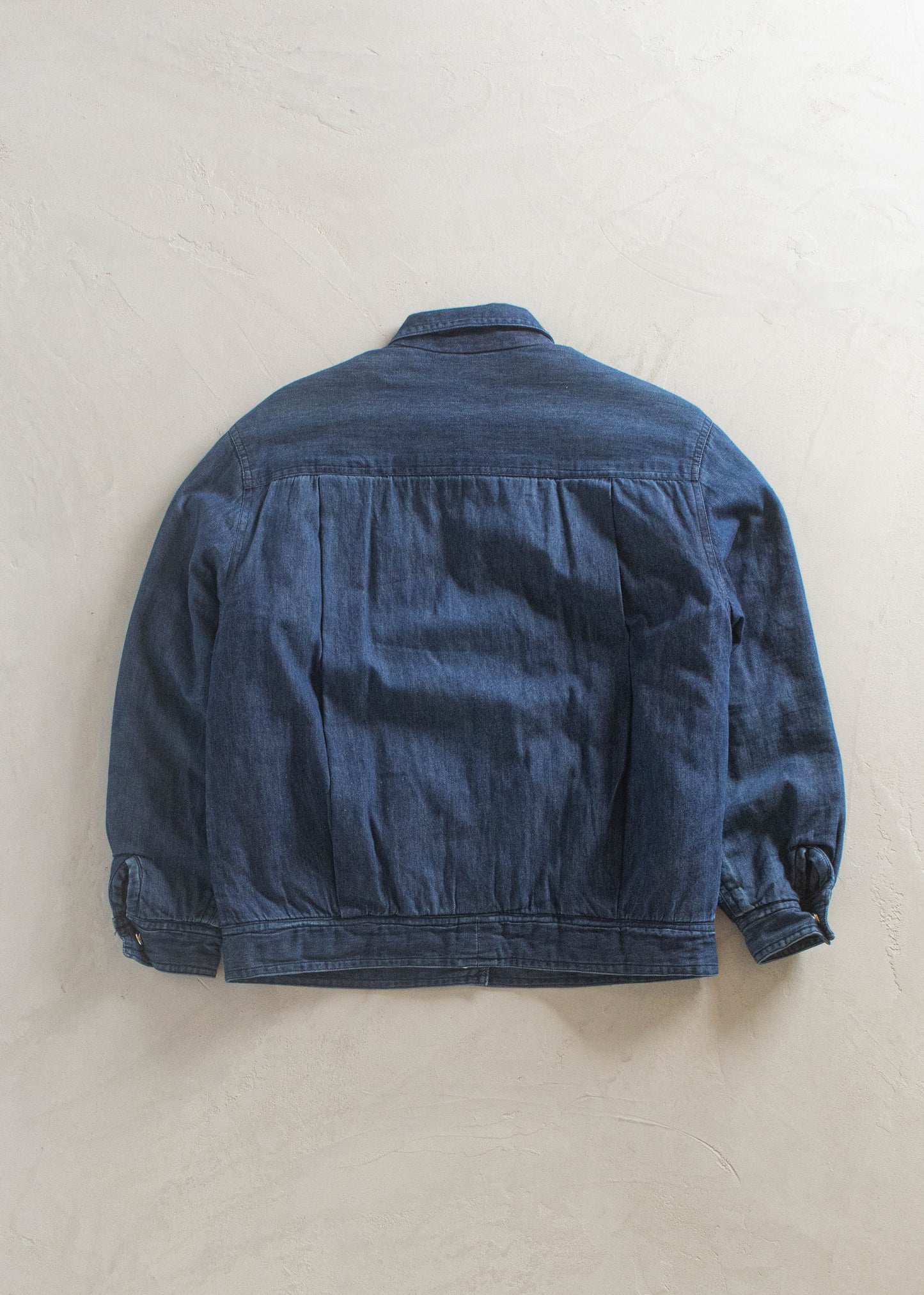 1980s Sherpa Lined Denim Chore Coat Size XS/S