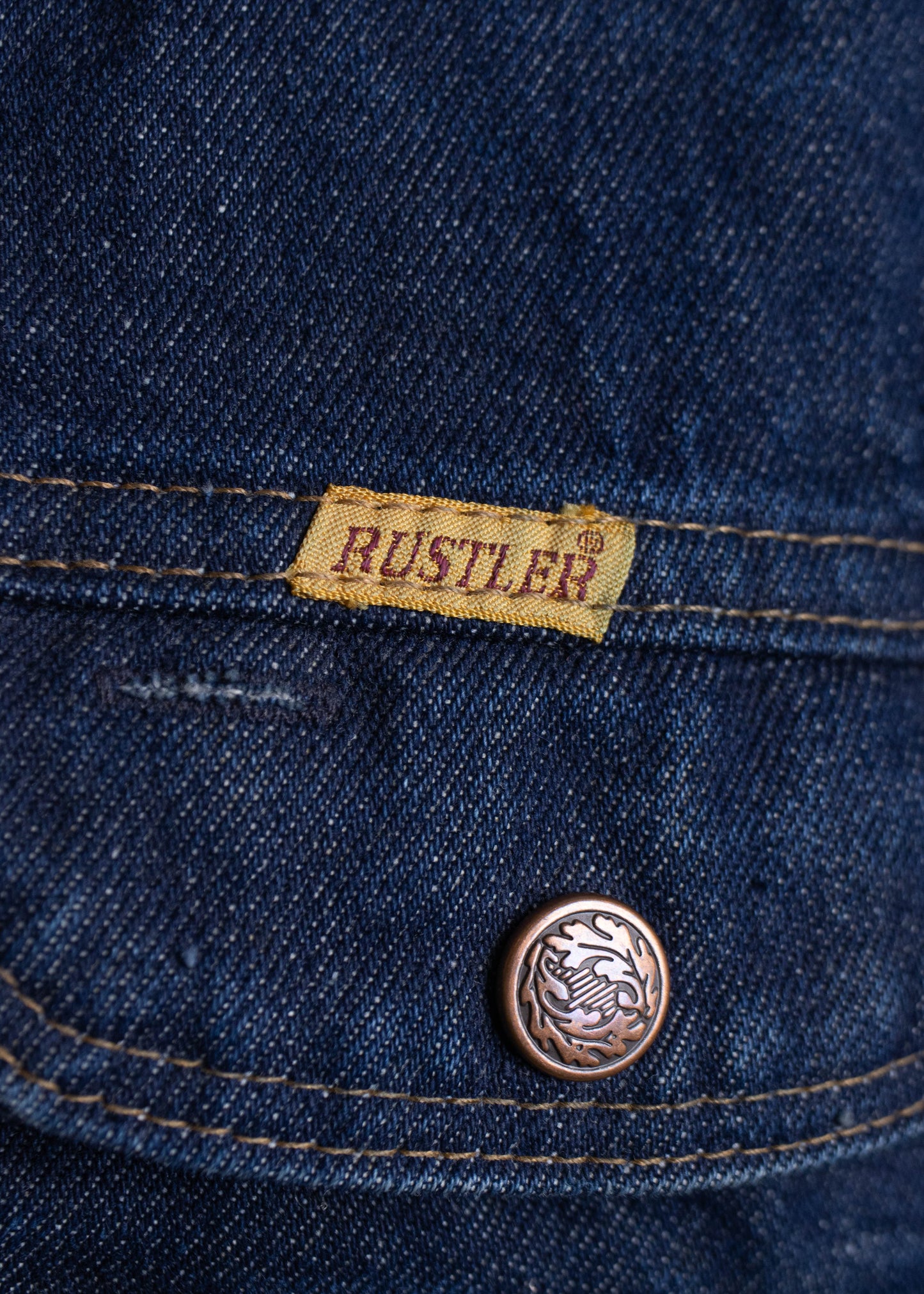 1970s Rustler Denim Trucker Jacket Size M/L