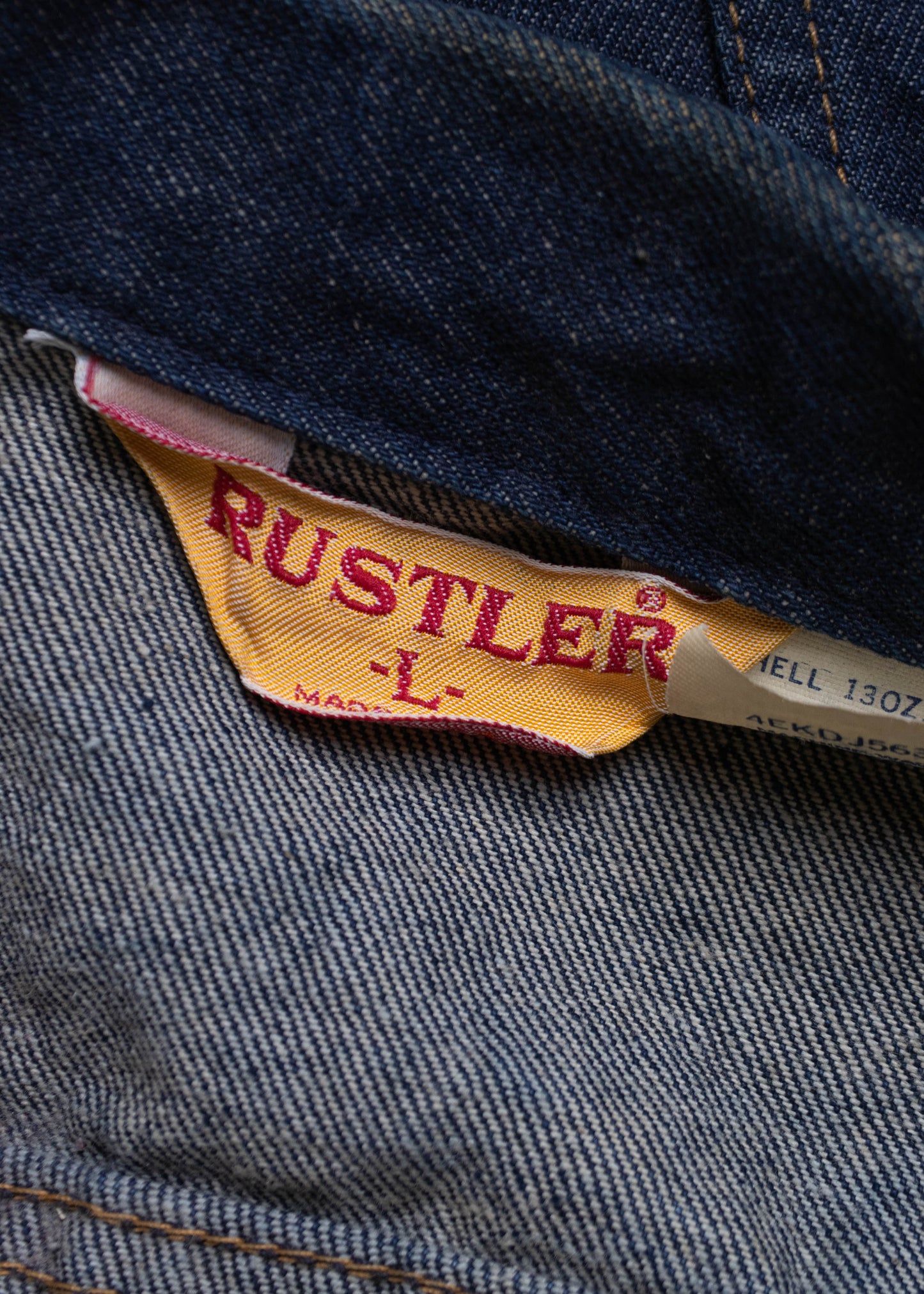 1970s Rustler Denim Trucker Jacket Size M/L