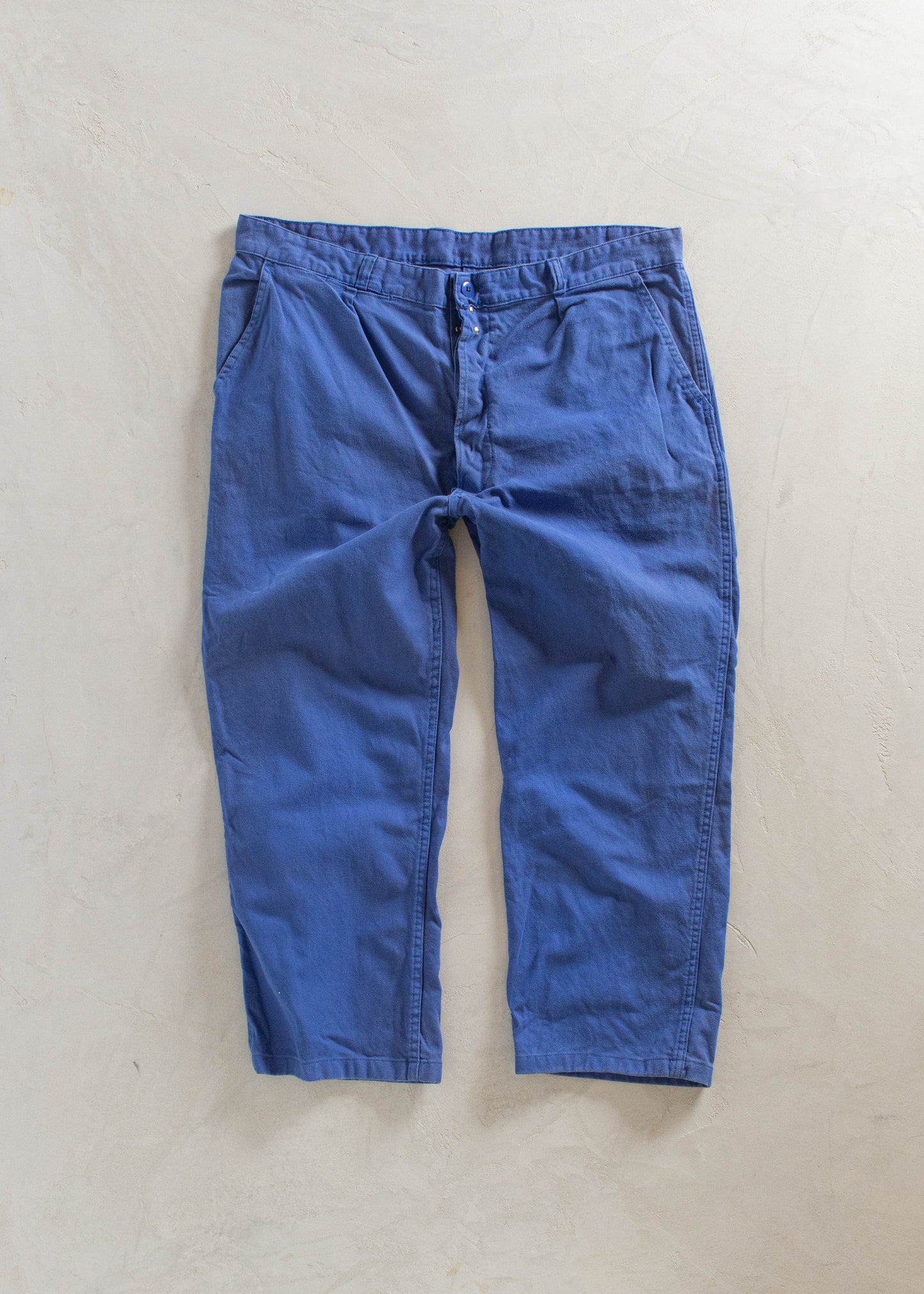 1980s Dubure & Deverchère French Workwear Chore Pants Size Women's 40 Men's 42