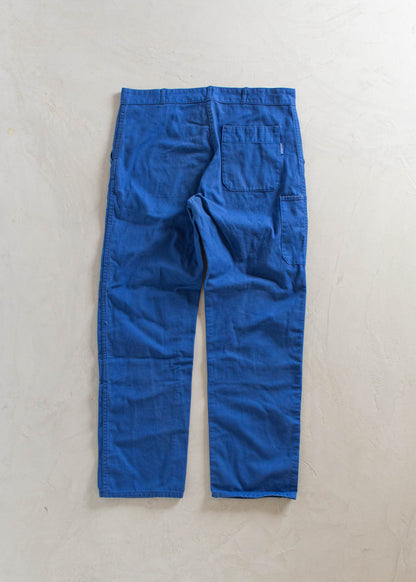 1980s Lafodex French Workwear Chore Pants Size Women's 33 Men's 36