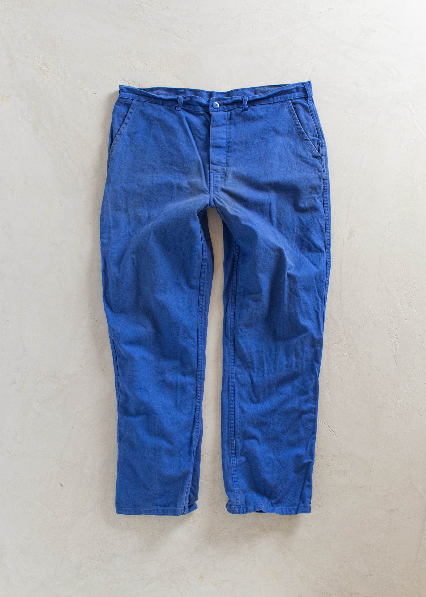 1980s European Workwear Chore Pants Size Women's 36 Men's 38