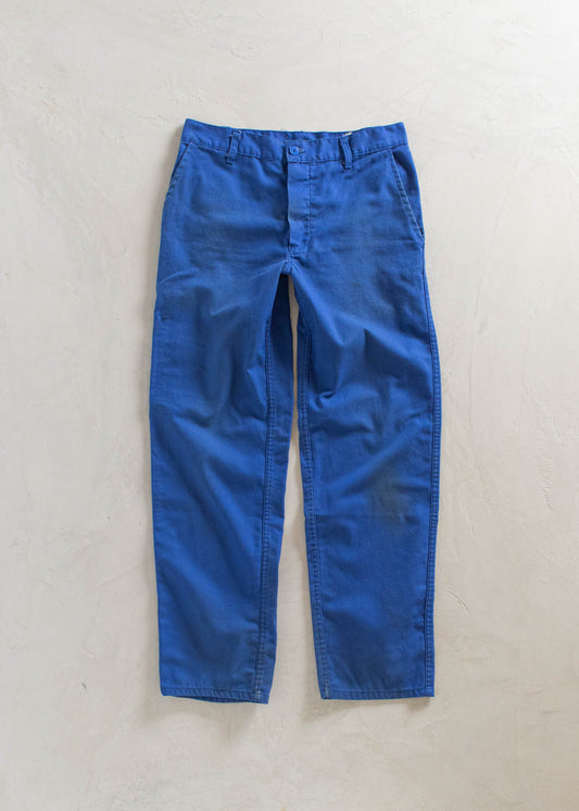 1980s L'ideal French Workwear Chore Pants Size Women's 30 Men's 32