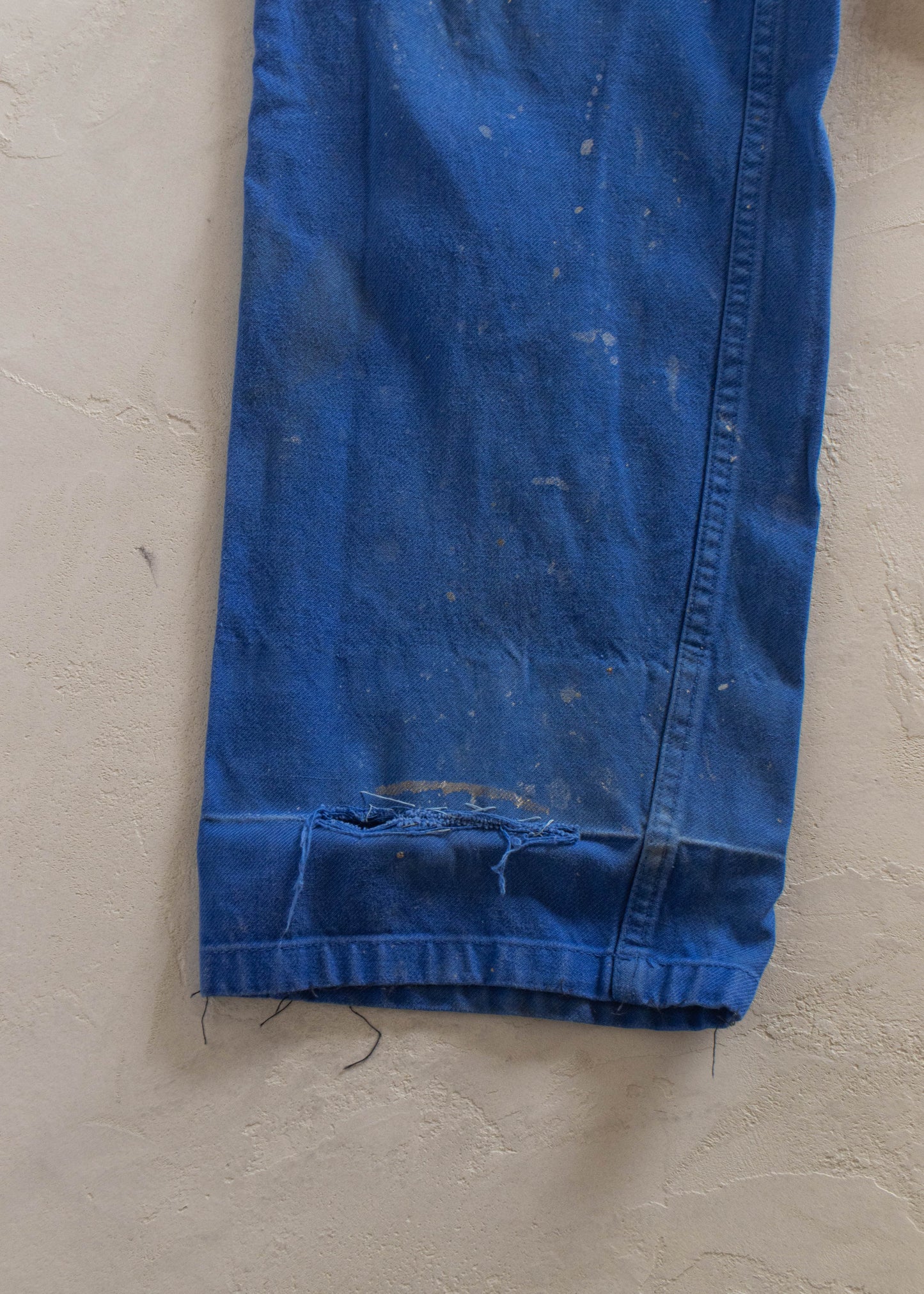 1980s French Workwear Chore Pants Size Women's 32 Men's 34