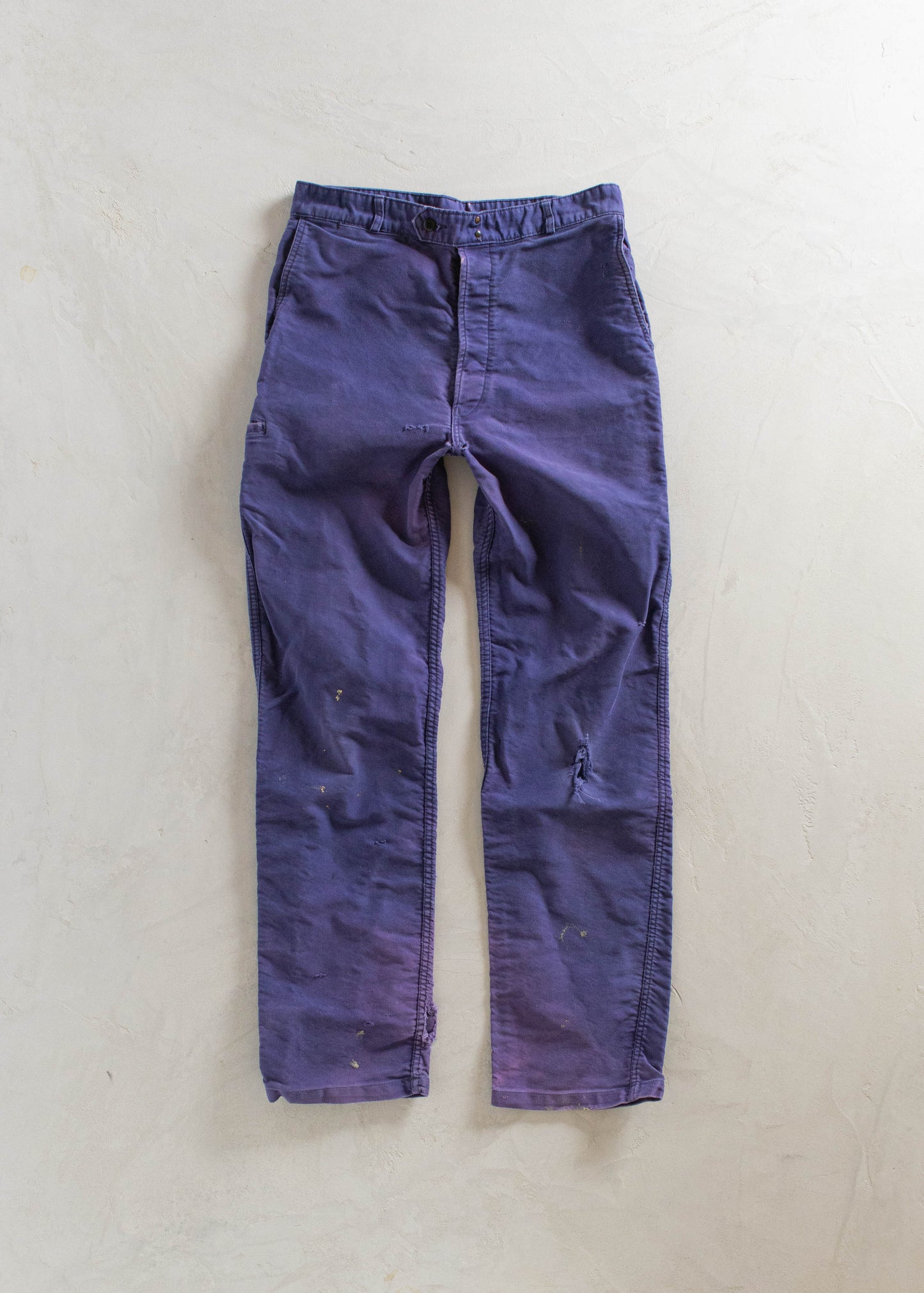 1980s Adolphe Lafont French Workwear Pants Size Women's 31 Men's 33