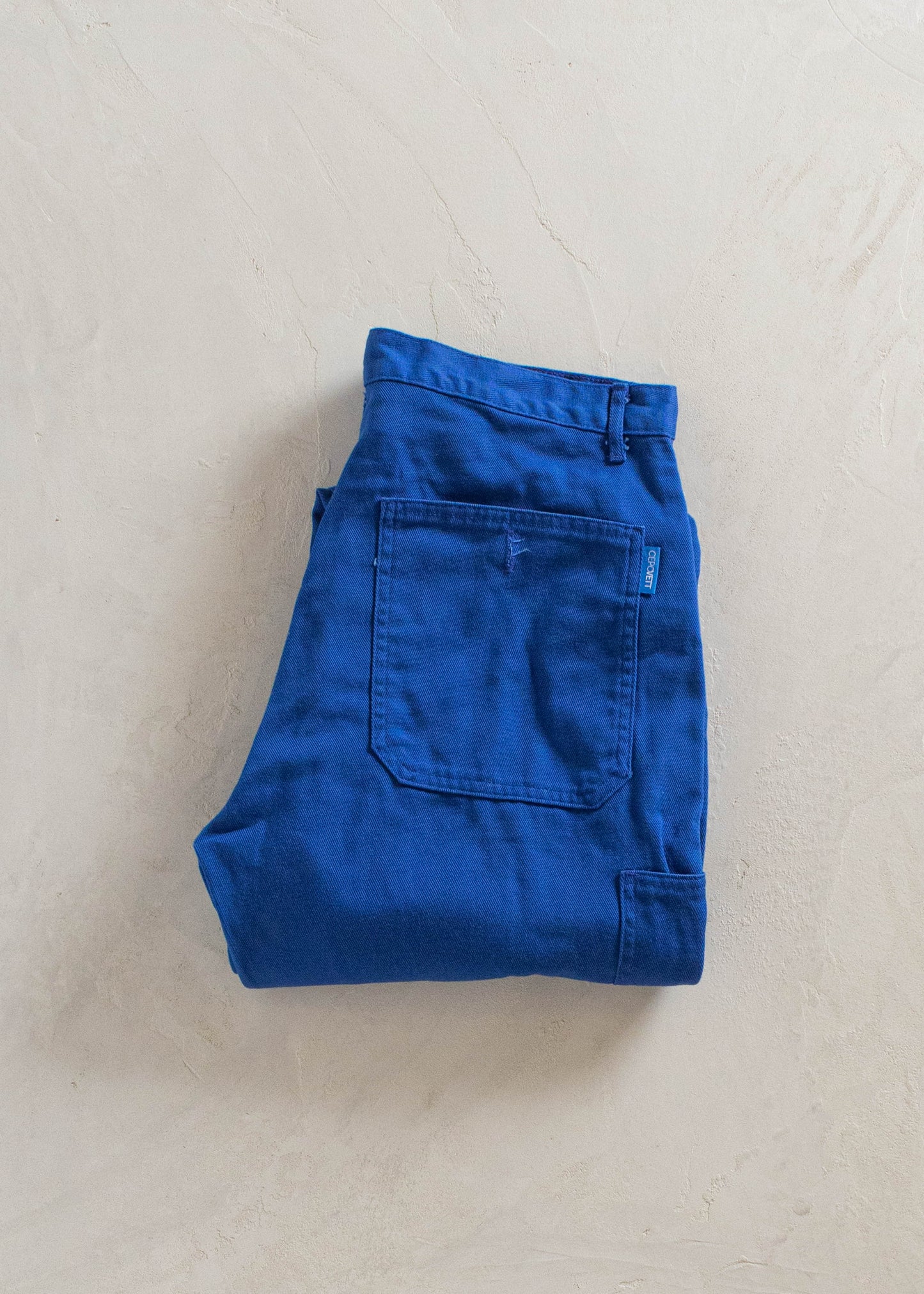 1980s Cepovett French Workwear Chore Pants Size Women's 32 Men's 34