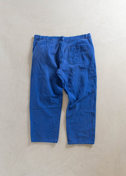 1980s European Workwear Chore Pants Size Women's 40 Men's 42