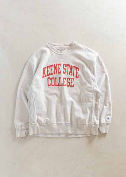 1990s Champion Keene State College Reverse Weave Sweatshirt Size L/XL