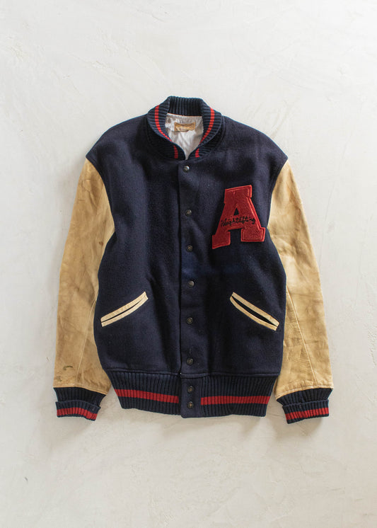 1950s H.L.Whiting Co. Varsity Letterman Jacket Size M/L