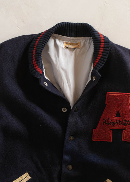 1950s H.L.Whiting Co. Varsity Letterman Jacket Size M/L