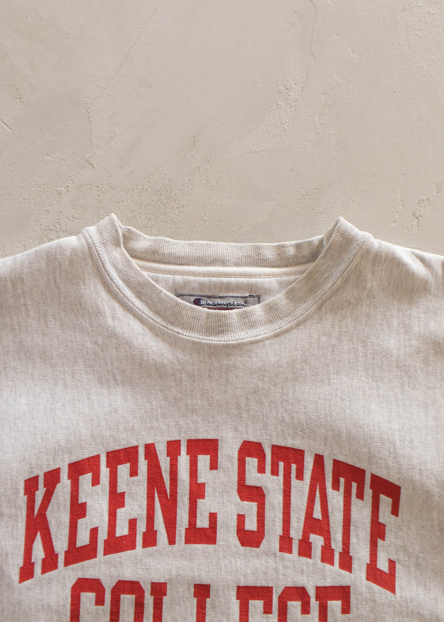 1990s Champion Keene State College Reverse Weave Sweatshirt Size L/XL