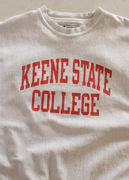 1990s Champion Keene State College Reverse Weave Sweatshirt Size L/XL