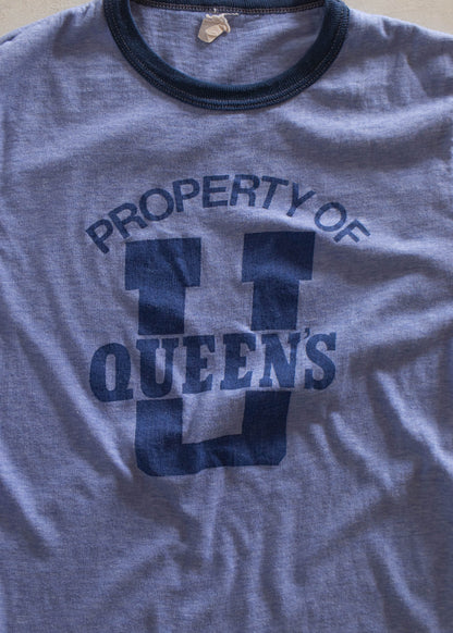 1980s Queen University Souvenir T-Shirt Size 2XS/XS