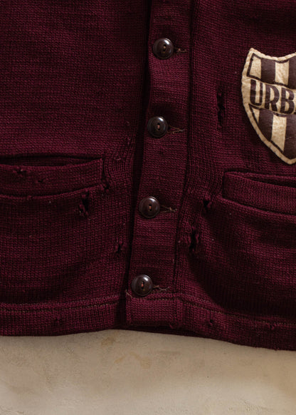 1950s Campus Urbana Varsity Letterman Cardigan Size XS/S