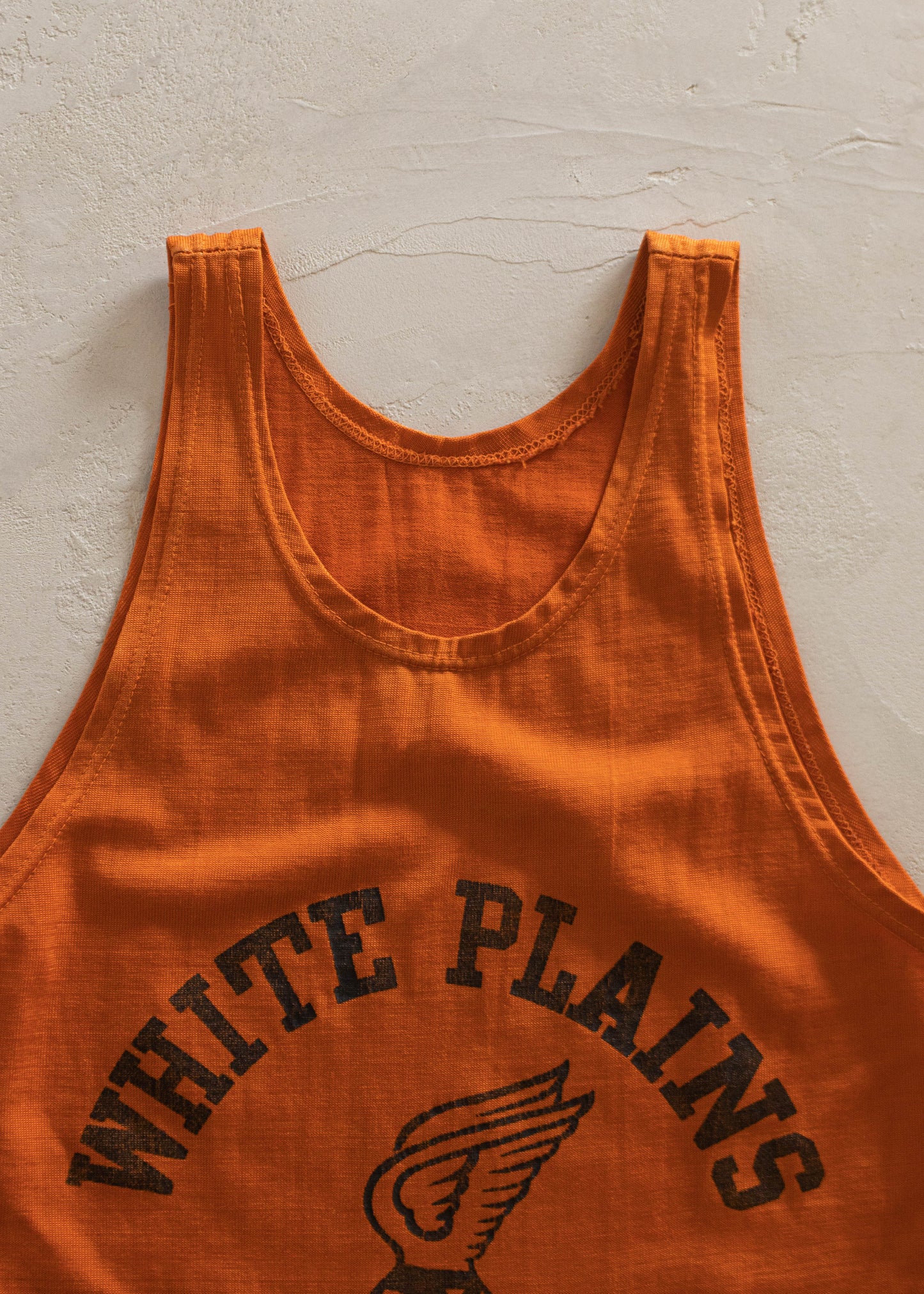 1960s Champion White Plains Basketball Jersey Tank Top Size XS/S