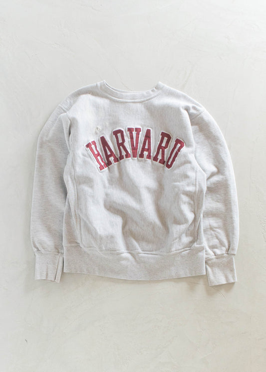 1980s Nu Sport Reverse Weave Harvard Souvenir Sweatshirt Size M/L