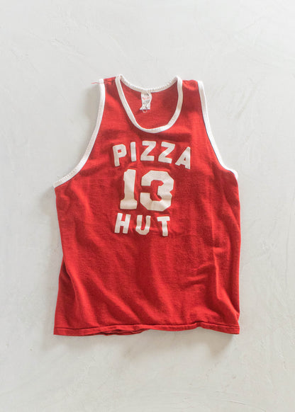 1970s Southern Athletic Pizza Hut Sport Jersey Tank Top Size M/L