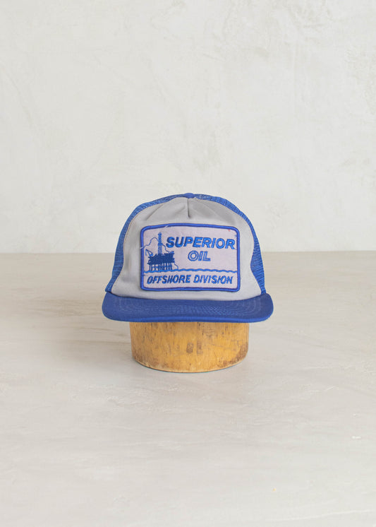 1980s Custom Caps Superior Oil Trucker Hat