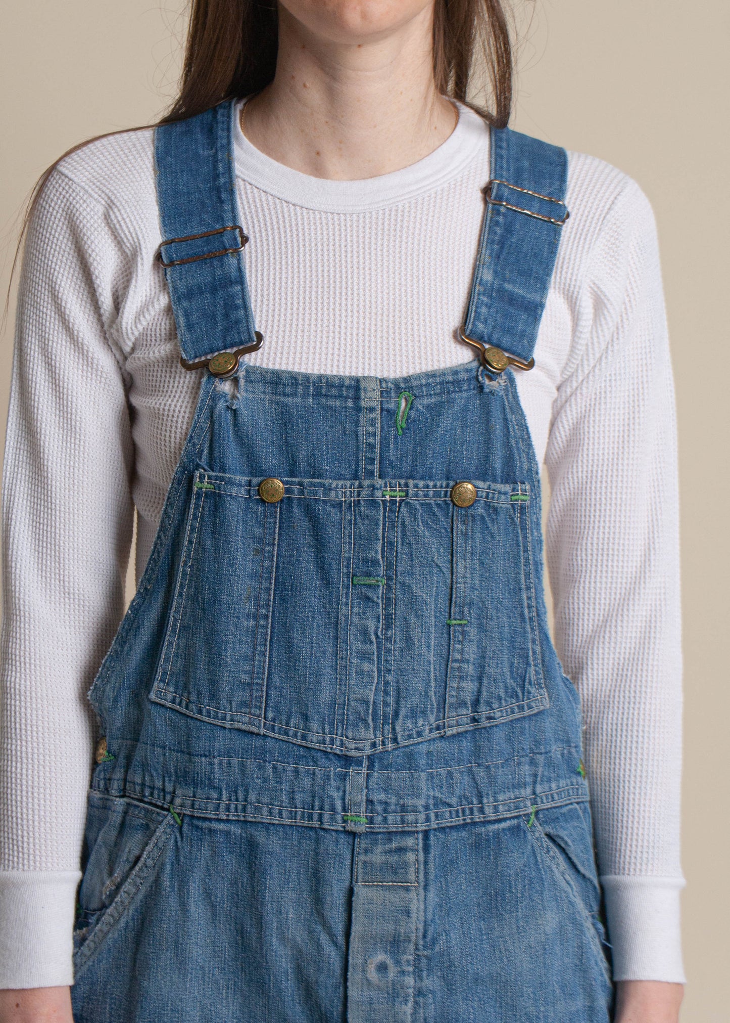 Vintage 1940s Union Made OshKosh Low Back Overalls Size XS/S