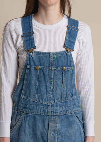 Vintage 1940s Union Made OshKosh Low Back Overalls Size XS/S