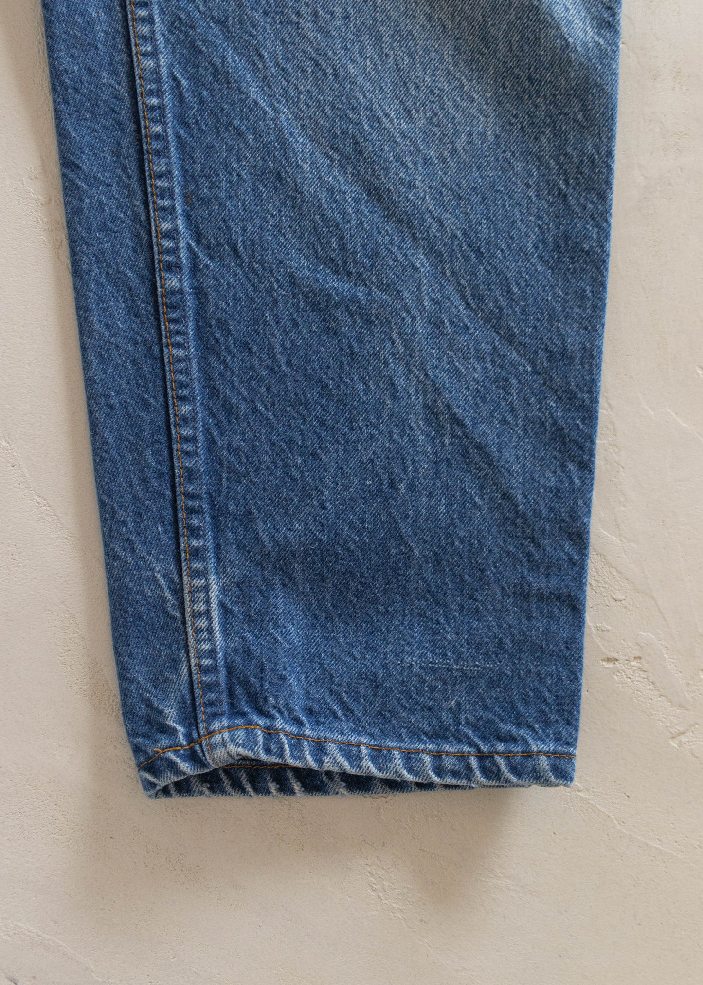 1980s Levi's 550 Orange Tab Midwash Jeans Size Women's 33 Men's 36