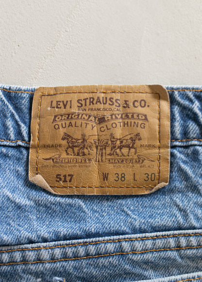 1980s Levi's 517 Midwash Jeans Size Women's 33 Men's 36