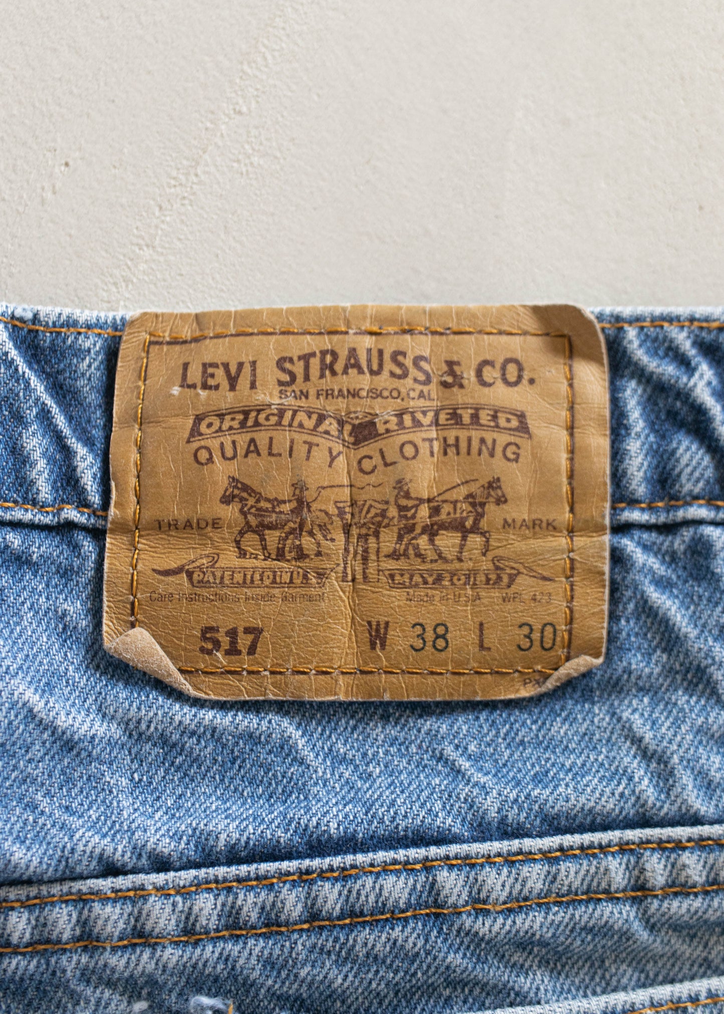 1980s Levi's 517 Midwash Jeans Size Women's 33 Men's 36