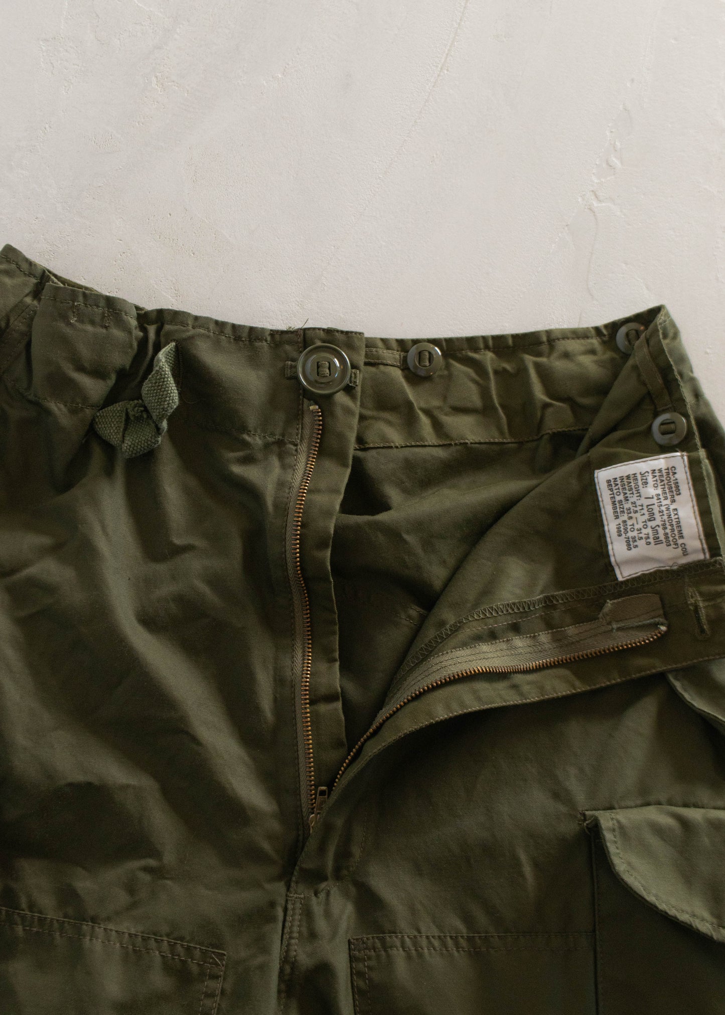 1980s Military Wind Cargo Pants Size S/M