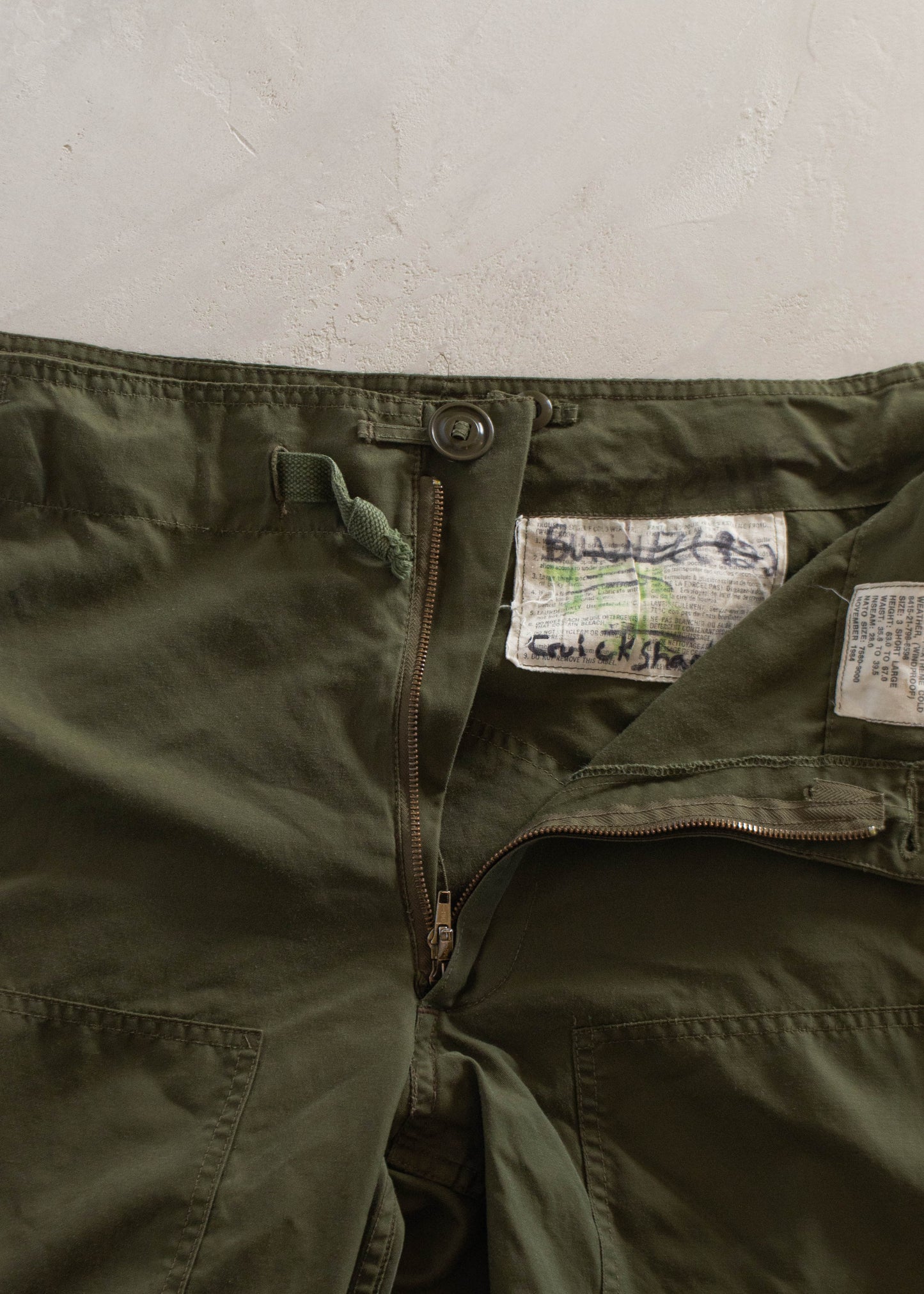 1980s Military Wind Cargo Pant Size XL/2XL