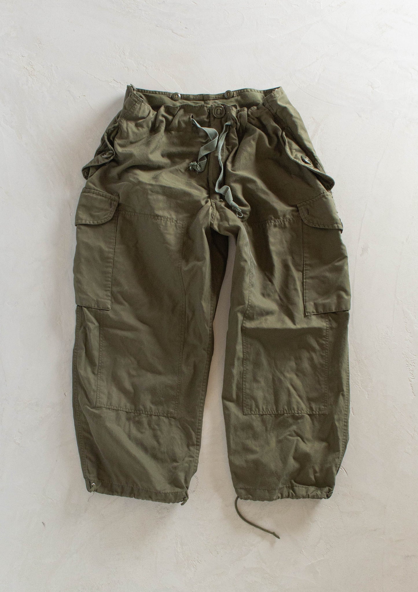 1970s Military Wind Cargo Pants Size L/XL