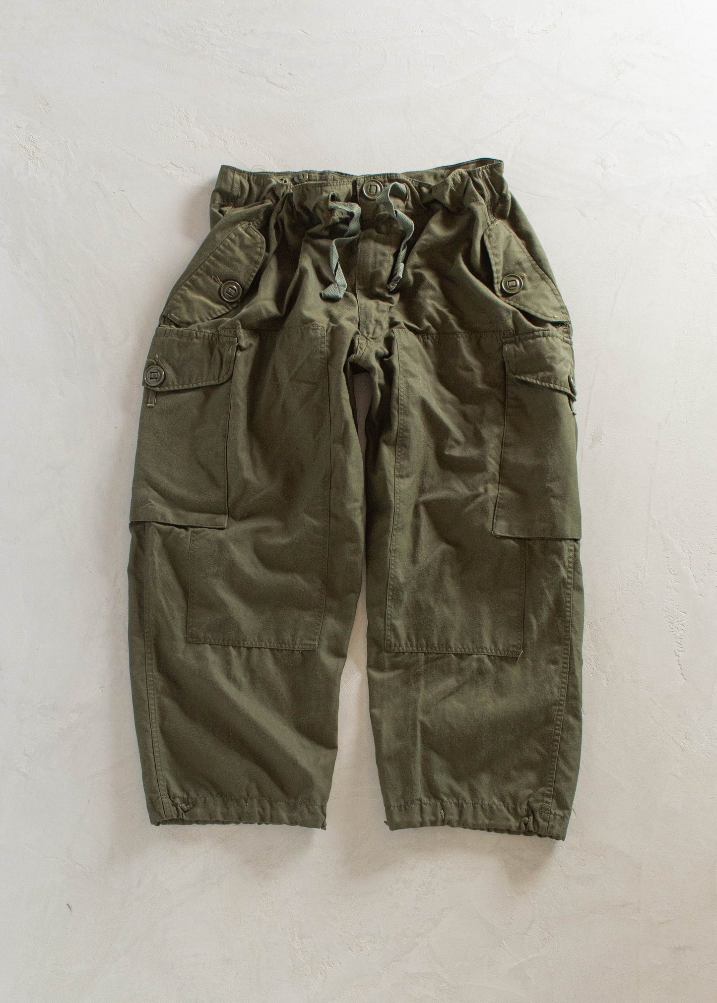 1970s Military Wind Cargo Pants Size L/XL