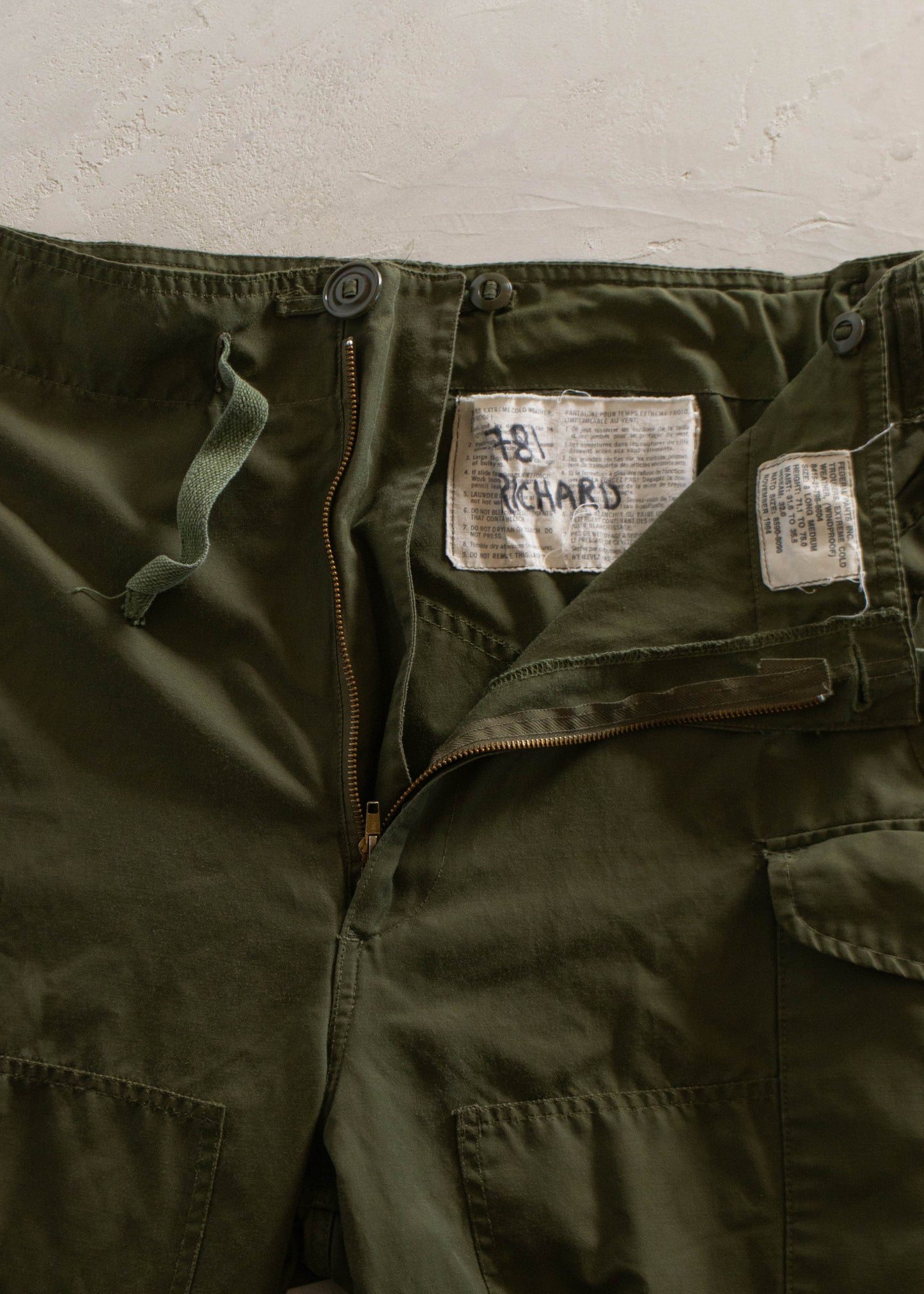 1980s Military Wind Cargo Pants Size M/L