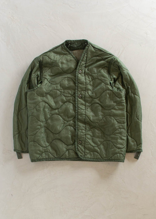 1980s Military M-65 Quilted Liner Jacket Size S/M