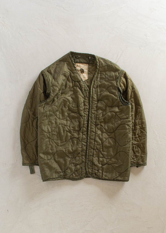 1980s Military M-65 Quilted Liner Jacket Size S/M