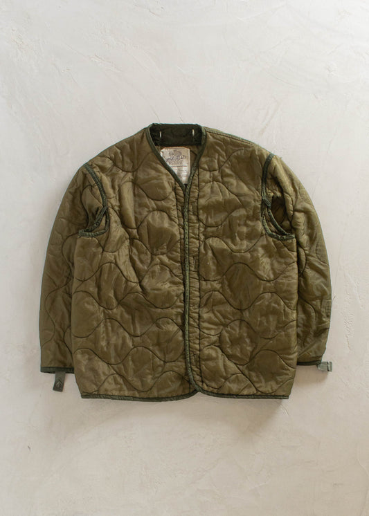 1980s Military M-65 Quilted Liner Jacket Size M/L