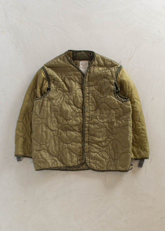 1980s Military M-65 Quilted Liner Jacket Size S/M